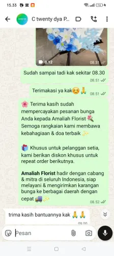 Testimonial Standing Flower purworejo